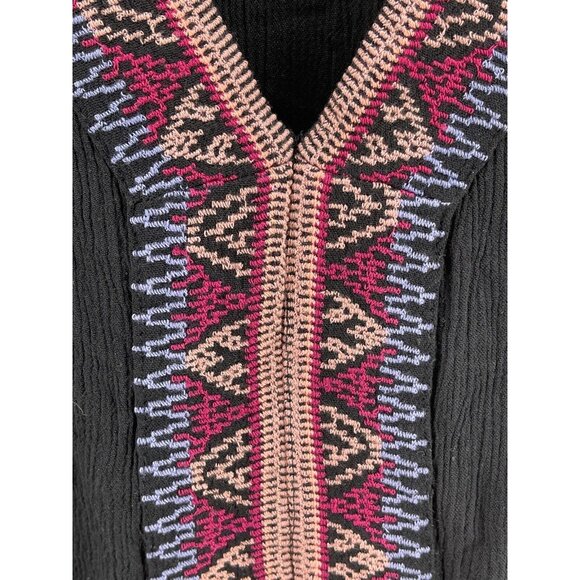 O'Neill Womens XS Beach Swimsuit Cover Up Boho Style Black Embroidery Surf Dress - Picture 5 of 12